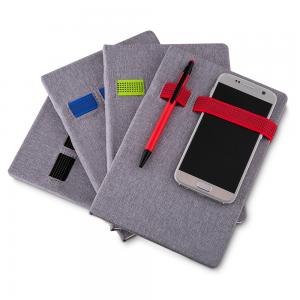 Caderno Porta Celular e Caneta  (CxL):  21,4 cm x 14,5 cm x 1,7 cm 1 cor Silk Screen  