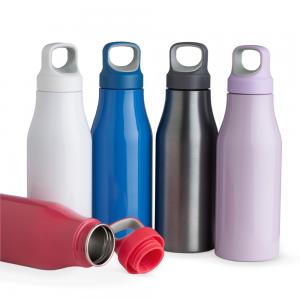 Garrafa Inox 650ml  A:  23,6 cm  L:  7,2 cm  C:  22,7 cm 1 COR Silk Screen  